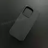 Чехол iPhone 16 Pro Leather Case (MagSafe) Black