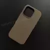 Чехол iPhone 16 Pro Leather Case (MagSafe) Bronze