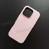 Чехол iPhone 16 Pro Leather Case (MagSafe) Chalk Pink