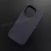 Чехол iPhone 16 Pro Leather Case (MagSafe) Night Blue