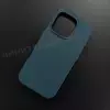 Чехол iPhone 16 Pro Leather Case (MagSafe) Pacific Blue