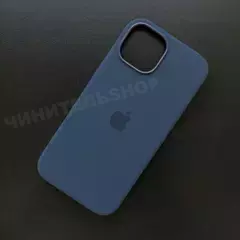 Чехол iPhone 15 Silicone Case (MagSafe) Storm Blue