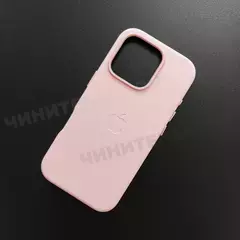 Чехол iPhone 16 Pro Leather Case (MagSafe) Chalk Pink
