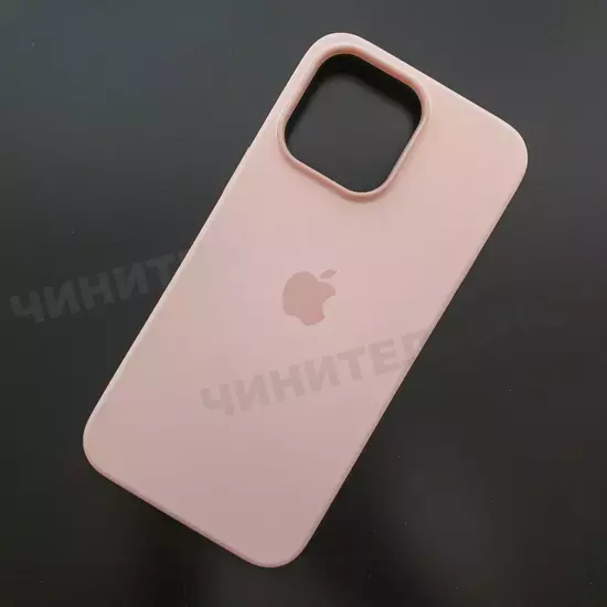 Чехол iPhone 14 Pro Max Silicone Case (MagSafe) Chalk Pink