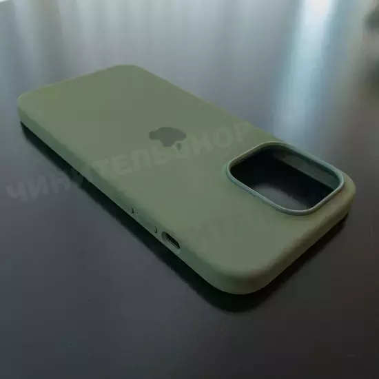Чехол iPhone 14 Pro Max Silicone Case (MagSafe) Olive