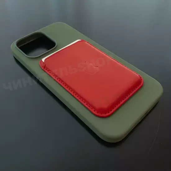Чехол iPhone 14 Pro Max Silicone Case (MagSafe) Olive