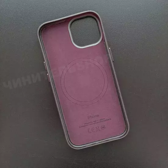 Чехол iPhone 15 FineWoven Case (MagSafe) Mulberry