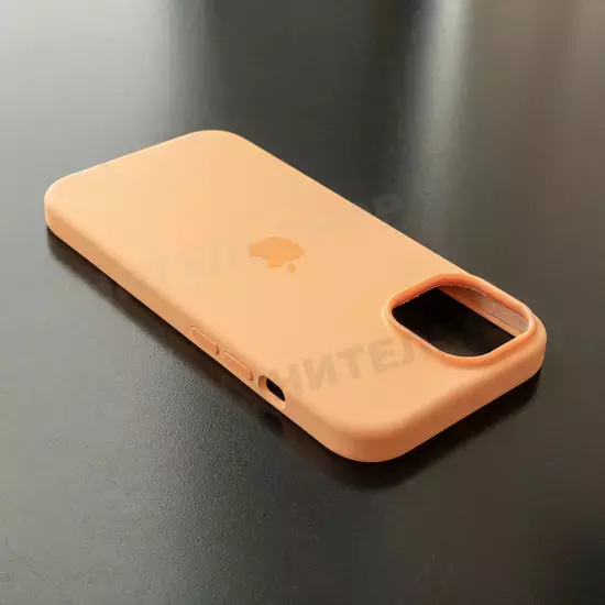 Чехол iPhone 15 Silicone Case (MagSafe) Orange Sorbet