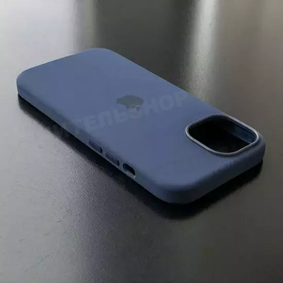 Чехол iPhone 15 Silicone Case (MagSafe) Storm Blue