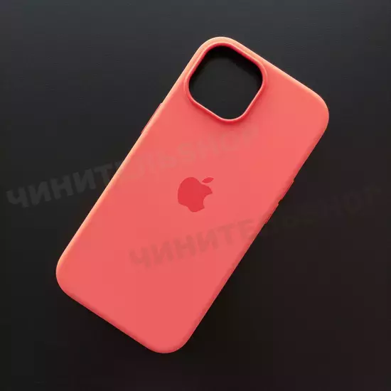 Чехол iPhone 15 Silicone Case (MagSafe) Guava