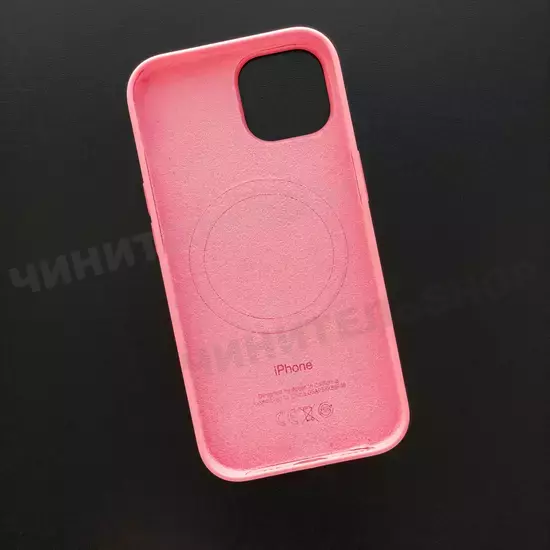 Чехол iPhone 15 Silicone Case (MagSafe) Pink
