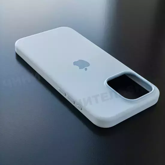 Чехол iPhone 15 Pro Max Silicone Case (MagSafe) Light Blue