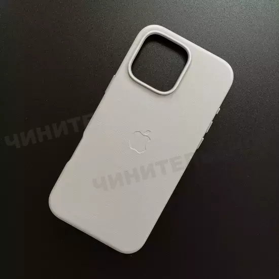 Чехол iPhone 16 Pro Max Leather Case (MagSafe) Moonstone
