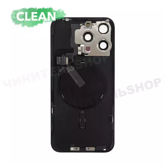 Задняя крышка iPhone 15 Pro Оригинал с разбора Со шлейфом (Clean)