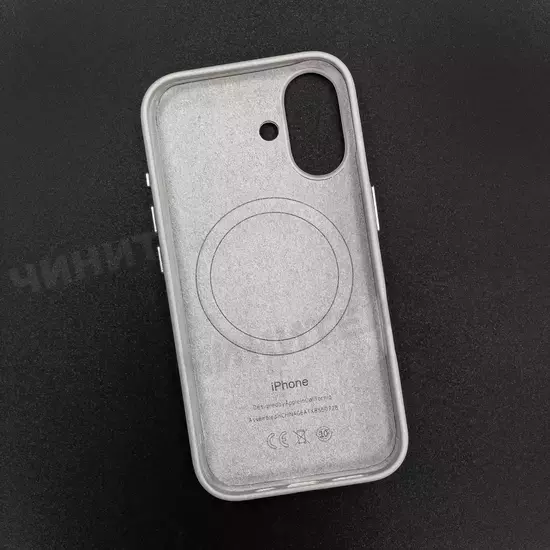 Чехол iPhone 16 Leather Case (MagSafe) Moonstone