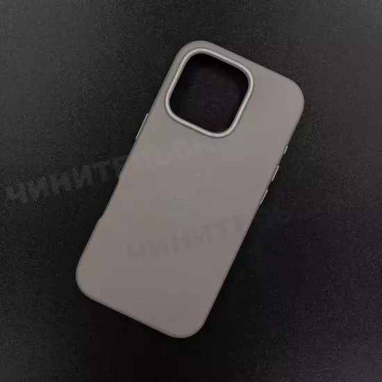 Чехол iPhone 16 Pro Leather Case (MagSafe) Taupe