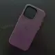 Чехол iPhone 15 Pro Leather Case (MagSafe) Dark Cherry