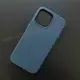 Чехол iPhone 15 Pro Max Leather Case (MagSafe) Pacific Blue