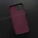 Чехол iPhone 12/12 Pro Leather Case (MagSafe) Dark Cherry
