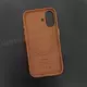 Чехол iPhone 16 Leather Case (MagSafe) Cinnamon